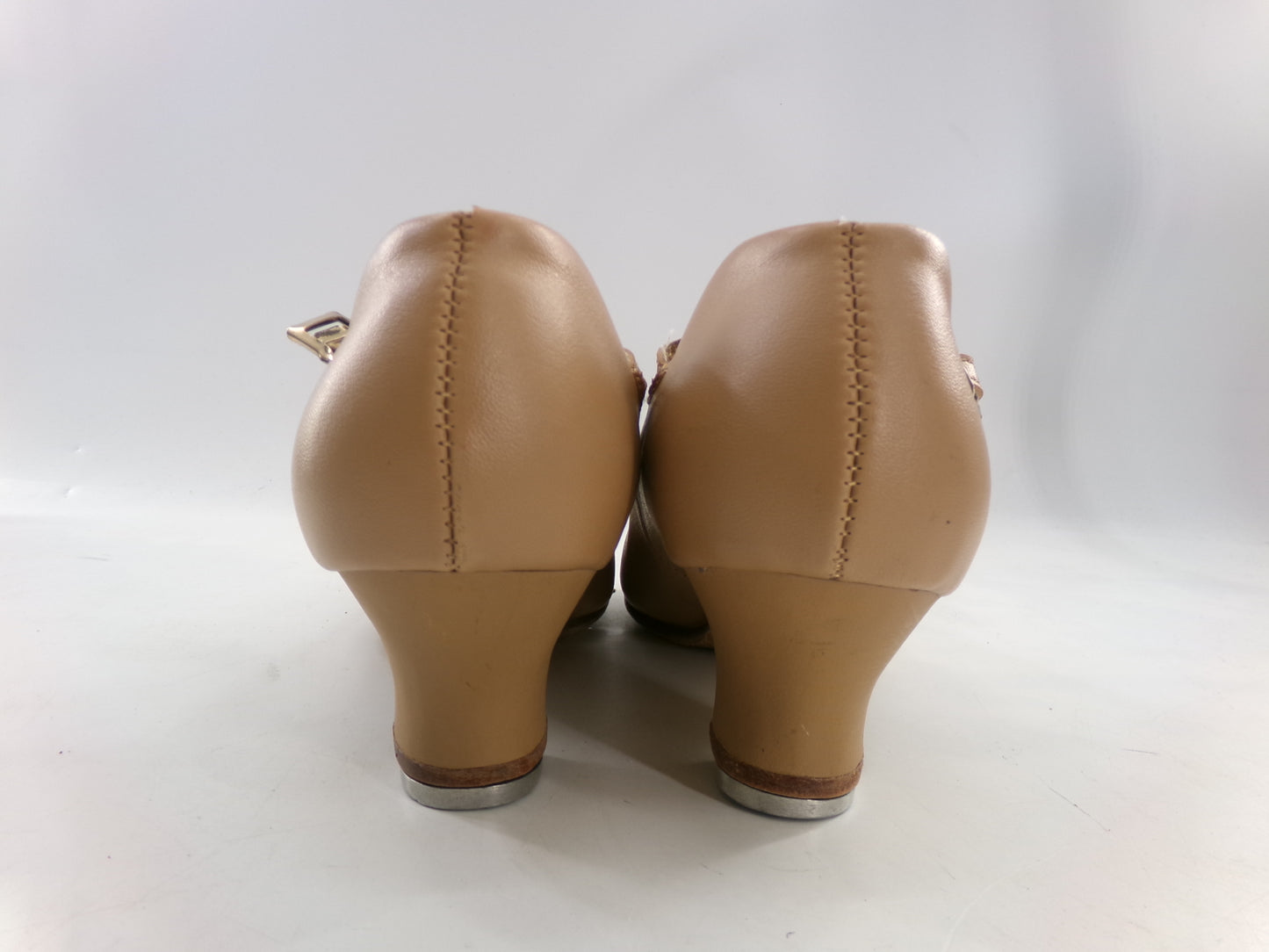 Pre-Owned Tap Shoes Theatricals Womens 5M 1.5" Heel Leather Buckle