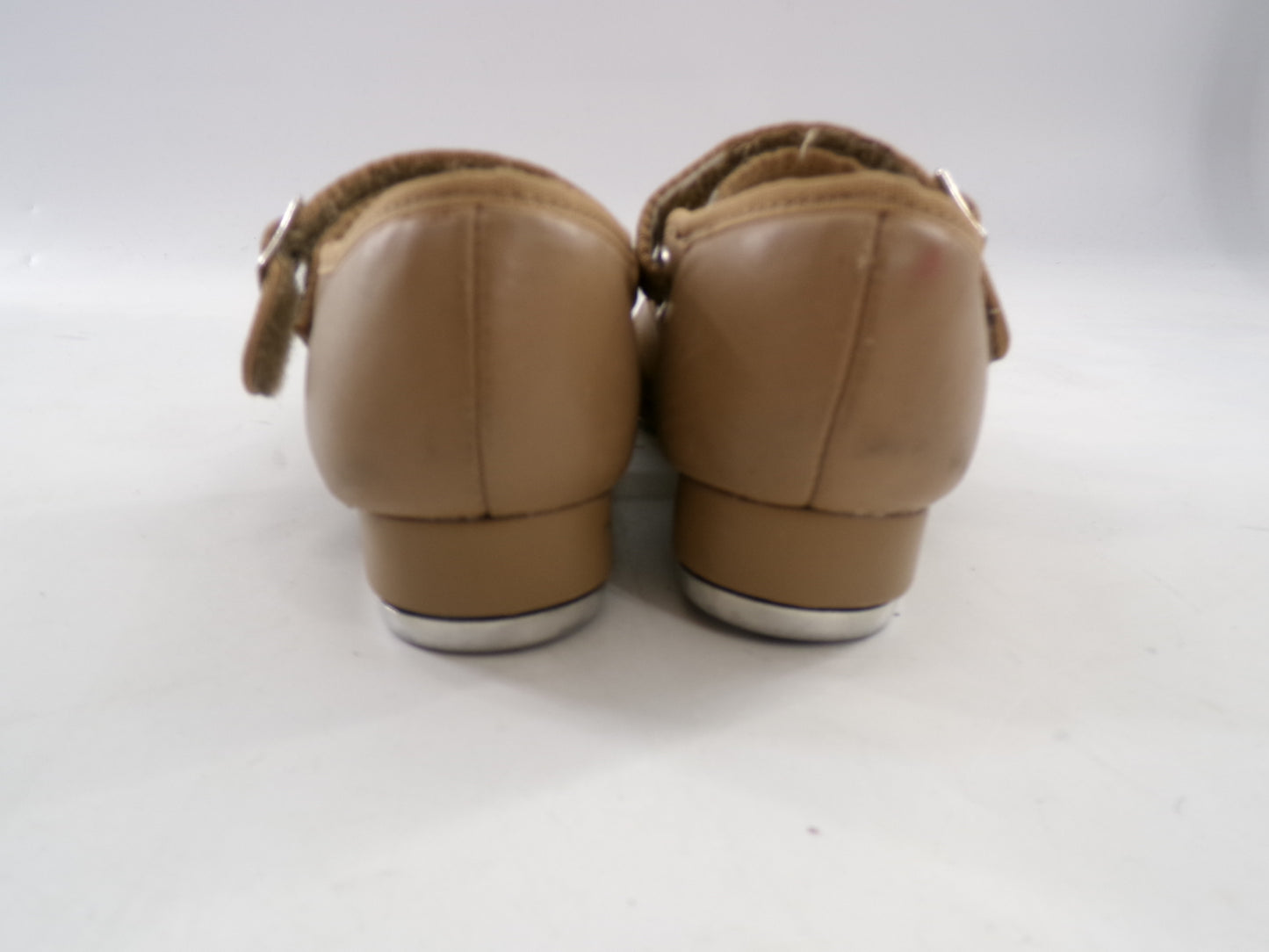Pre-Owned Tap Shoes Capezio Toddler 11 Jane Leather Easy Strap Tan
