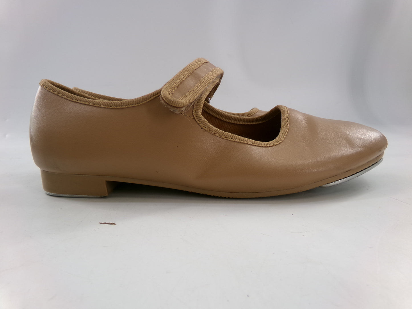 Pre-Owned Tap Shoes Dance Class Women 2M Tan Mary Jane Easy Strap