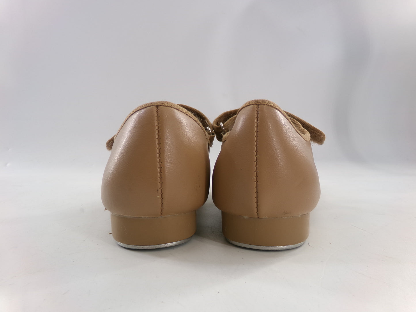 Pre-Owned Tap Shoes Dance Class Women 2M Tan Mary Jane Easy Strap