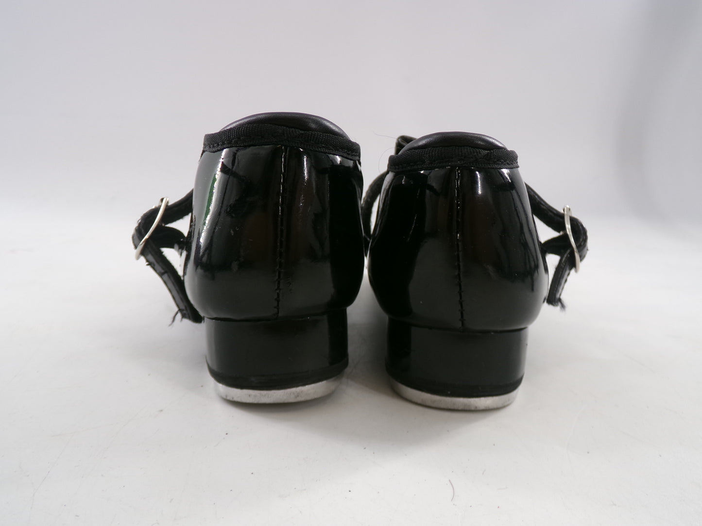 Pre-Owned Tap Shoes Black 12.5 Youth Mary Jane Buckle Weissman W700