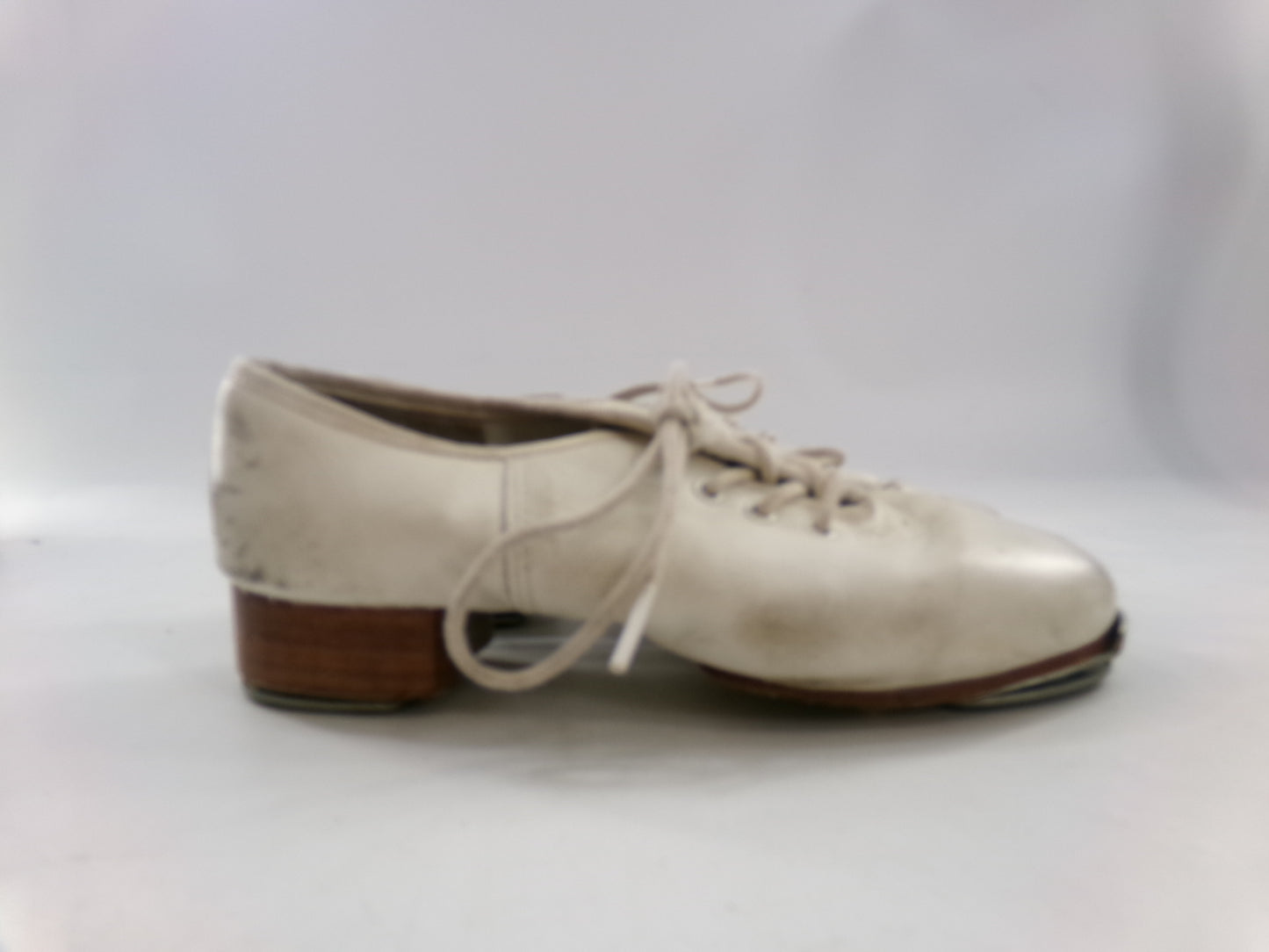 Pre-Owned Buck Clogging Shoes Steven Stompers Youth 5M Oxford Leather Split Sole