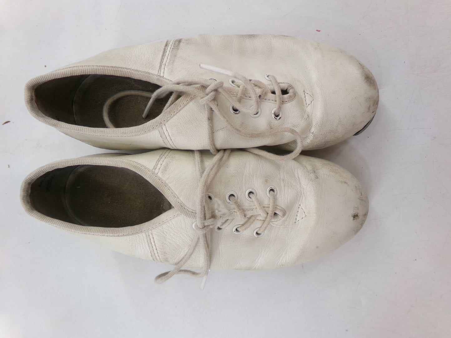 Pre-Owned Buck Clogging Shoes Steven Stompers Youth 5M Oxford Leather Split Sole