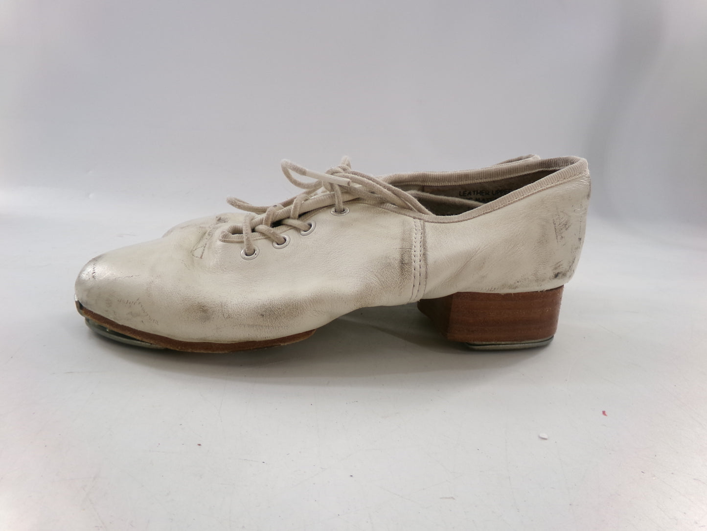Pre-Owned Buck Clogging Shoes Steven Stompers Youth 5M Oxford Leather Split Sole
