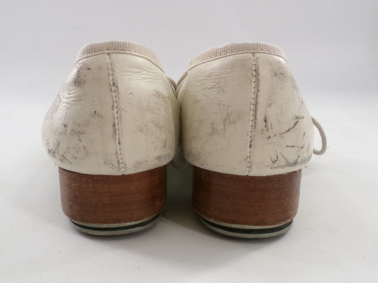 Pre-Owned Buck Clogging Shoes Steven Stompers Youth 5M Oxford Leather Split Sole