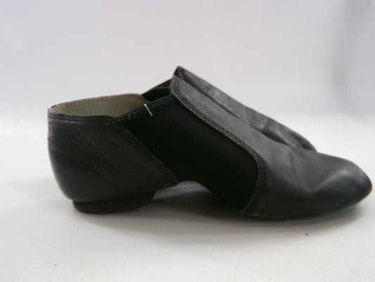 Pre-Owned Jazz Shoes Black Dance Class Adult 6M Slip On Leather Split Sole