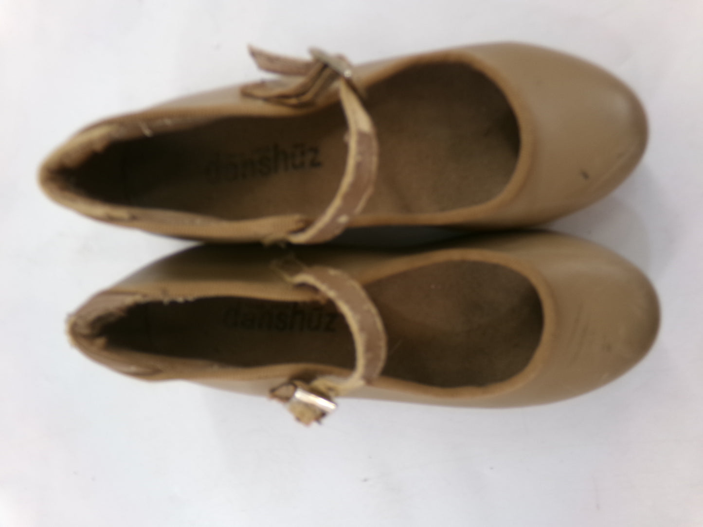 Pre-Owned Tan Tap Shoes Danshuz 752 Girls Mary Jane Buckle