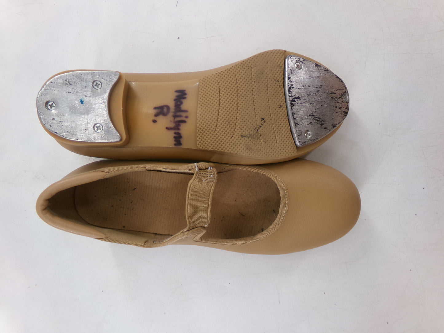 Pre-Owned Generic Tan Tyette Girls 3M Tap Shoe