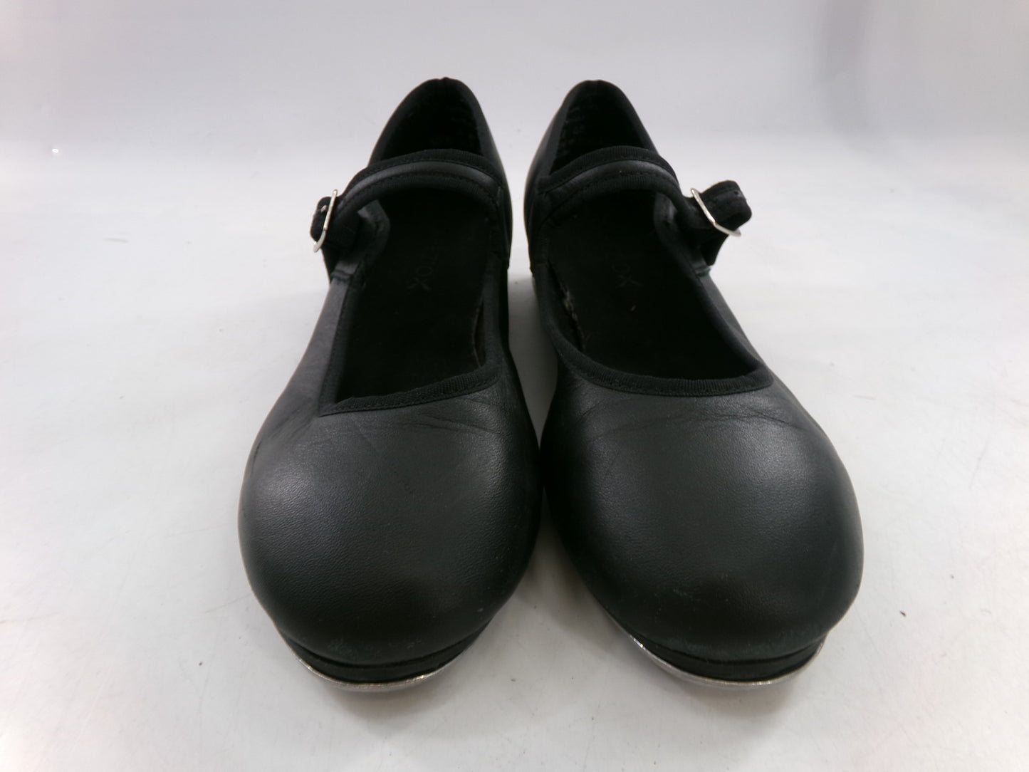 Pre-Owned Tap Shoes Capezio Adult 6M Black Jane Leather Buckle