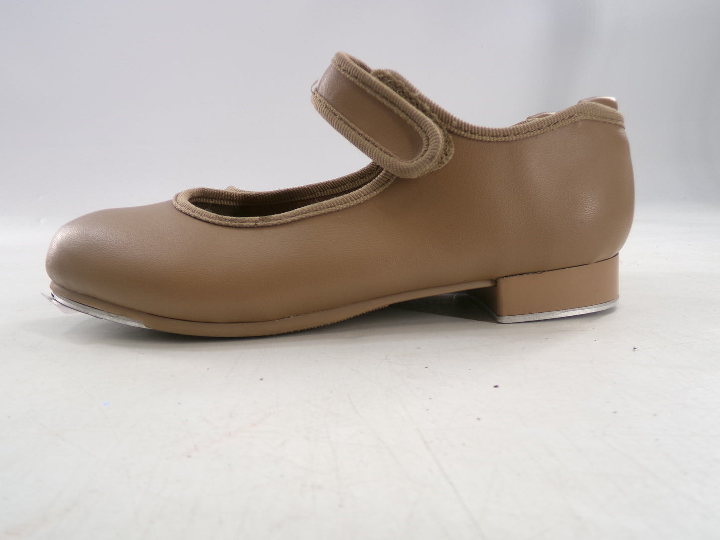Pre-Owned Tap Shoes Danshuz 534 Toddler 13.5M Tan Mary Jane Easy Strap