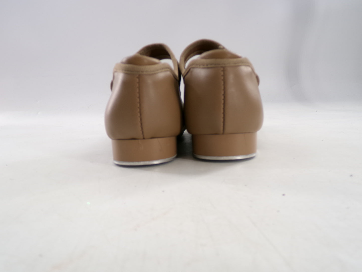 Pre-Owned Tap Shoes Danshuz 534 Toddler 13.5M Tan Mary Jane Easy Strap