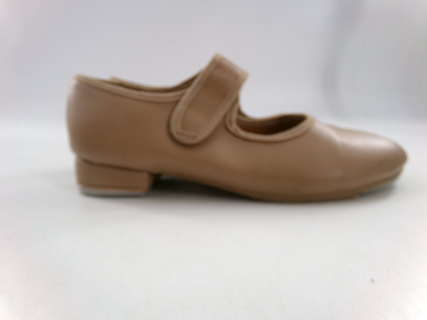 Pre-Owned Tan Tap Shoes SoDanca Child 13.5M Mary Jane Leather Loop Strap