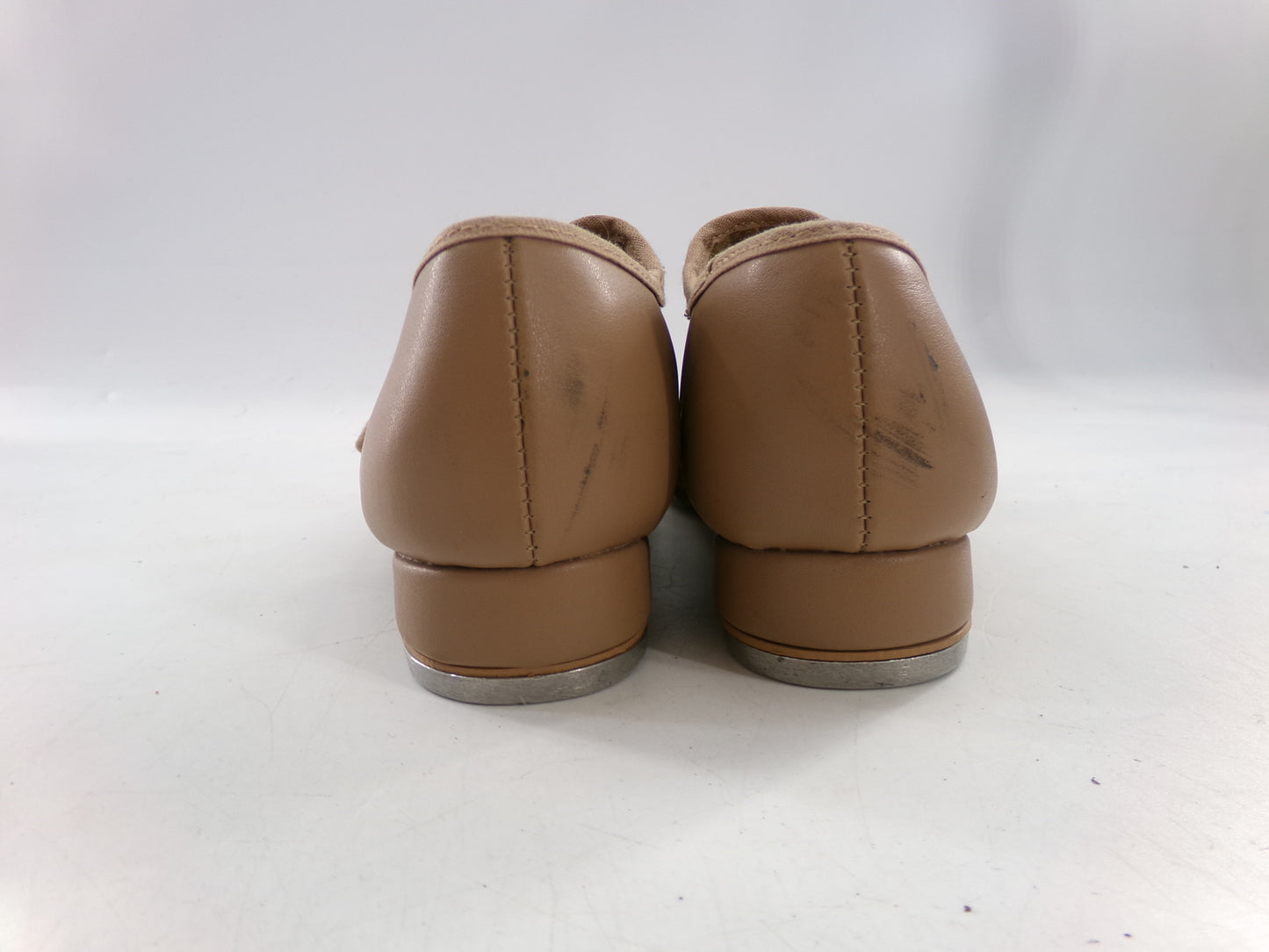Pre-Owned Tan Tap Shoes SoDanca Child 13.5M Mary Jane Leather Loop Strap