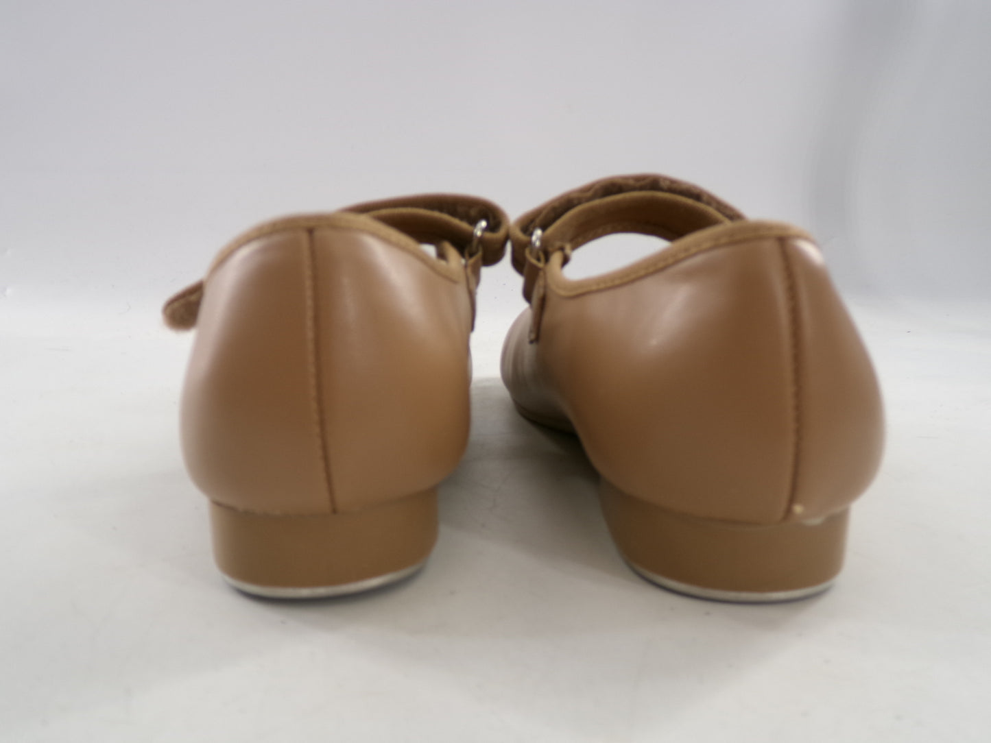 Pre-Owned Tan Tap Shoes Dance Class Big Kid 13.5M Mary Jane Leather Student