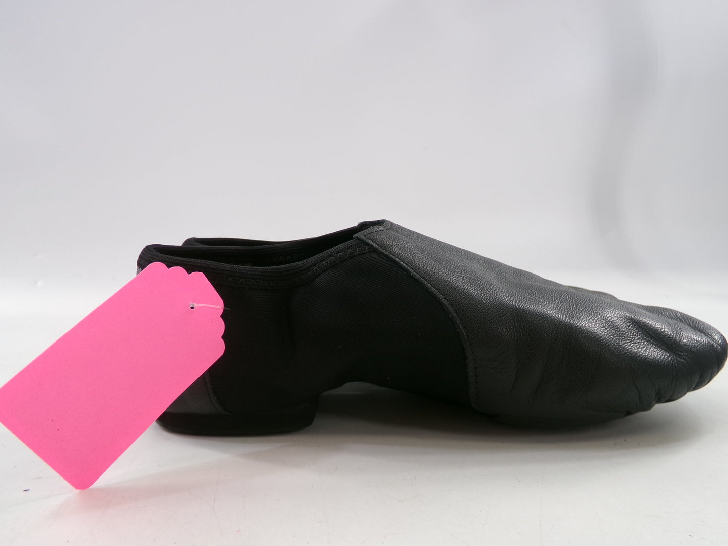 Pre-Owned Jazz Shoes So Danca 7M JZ43 Black Adult Pull On Leather Split Sole