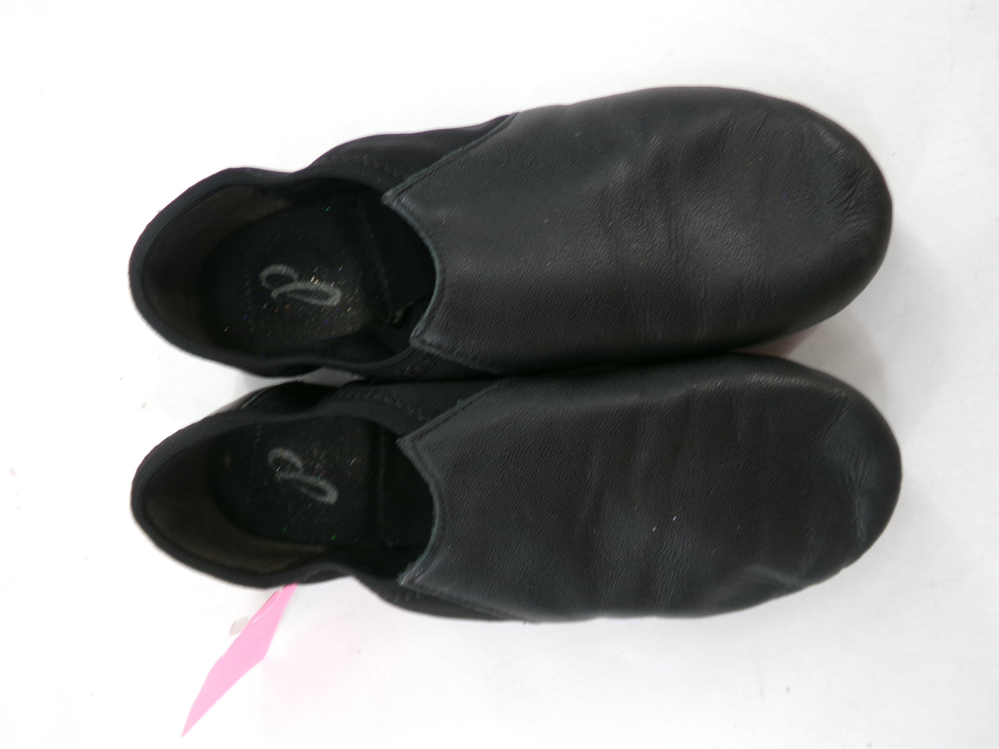 Pre-Owned Jazz Shoes So Danca 7M JZ43 Black Adult Pull On Leather Split Sole