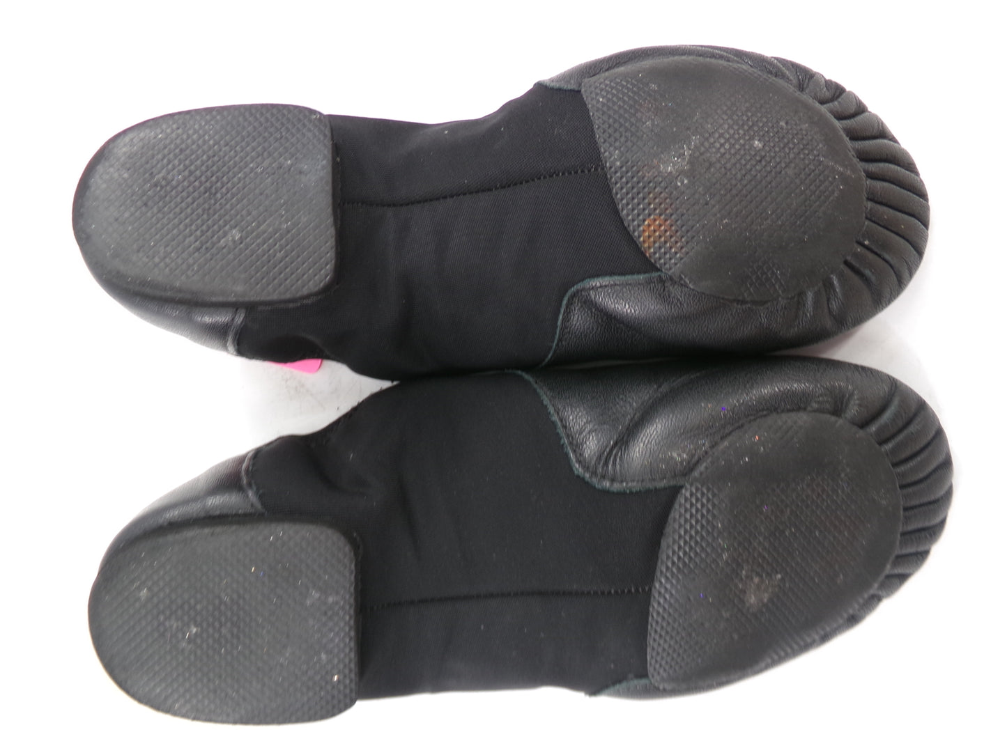 Pre-Owned Jazz Shoes So Danca 7M JZ43 Black Adult Pull On Leather Split Sole