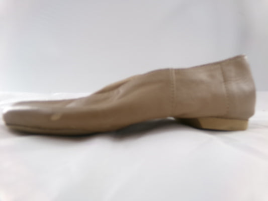 Pre-Owned Jazz Shoes Dancing Fair Women 6 Tan Leather Slip On