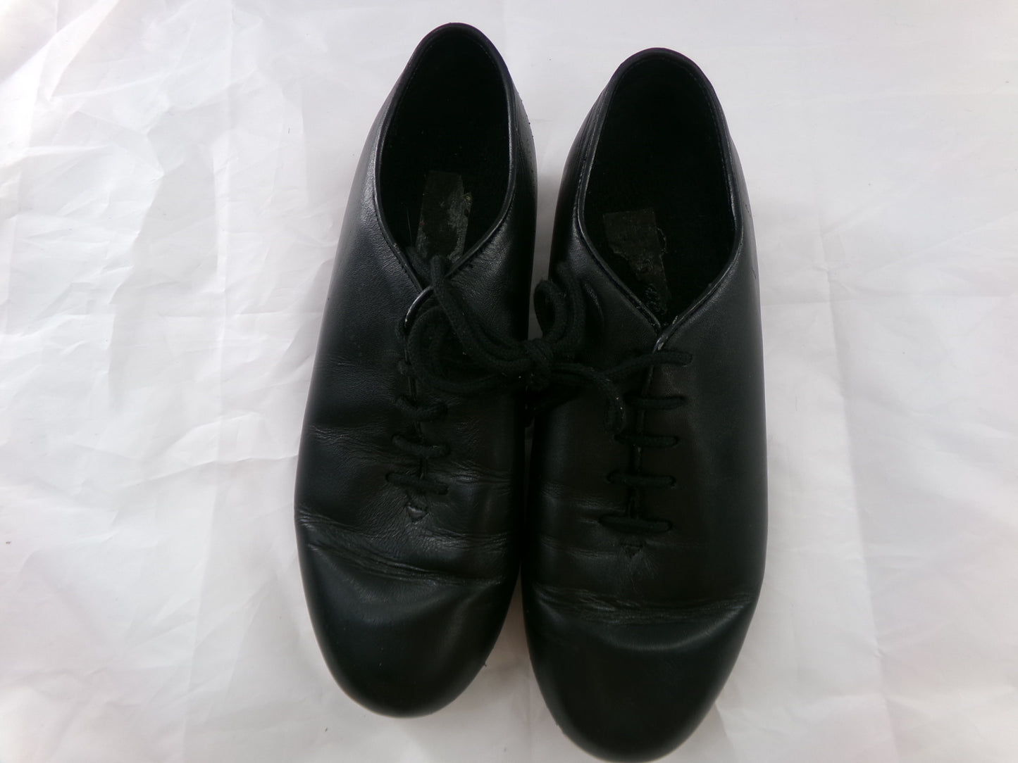 Pre-Owned Buck Clogging Shoes Steven Stompers Kids 3.5M Oxford Leather Full Sole