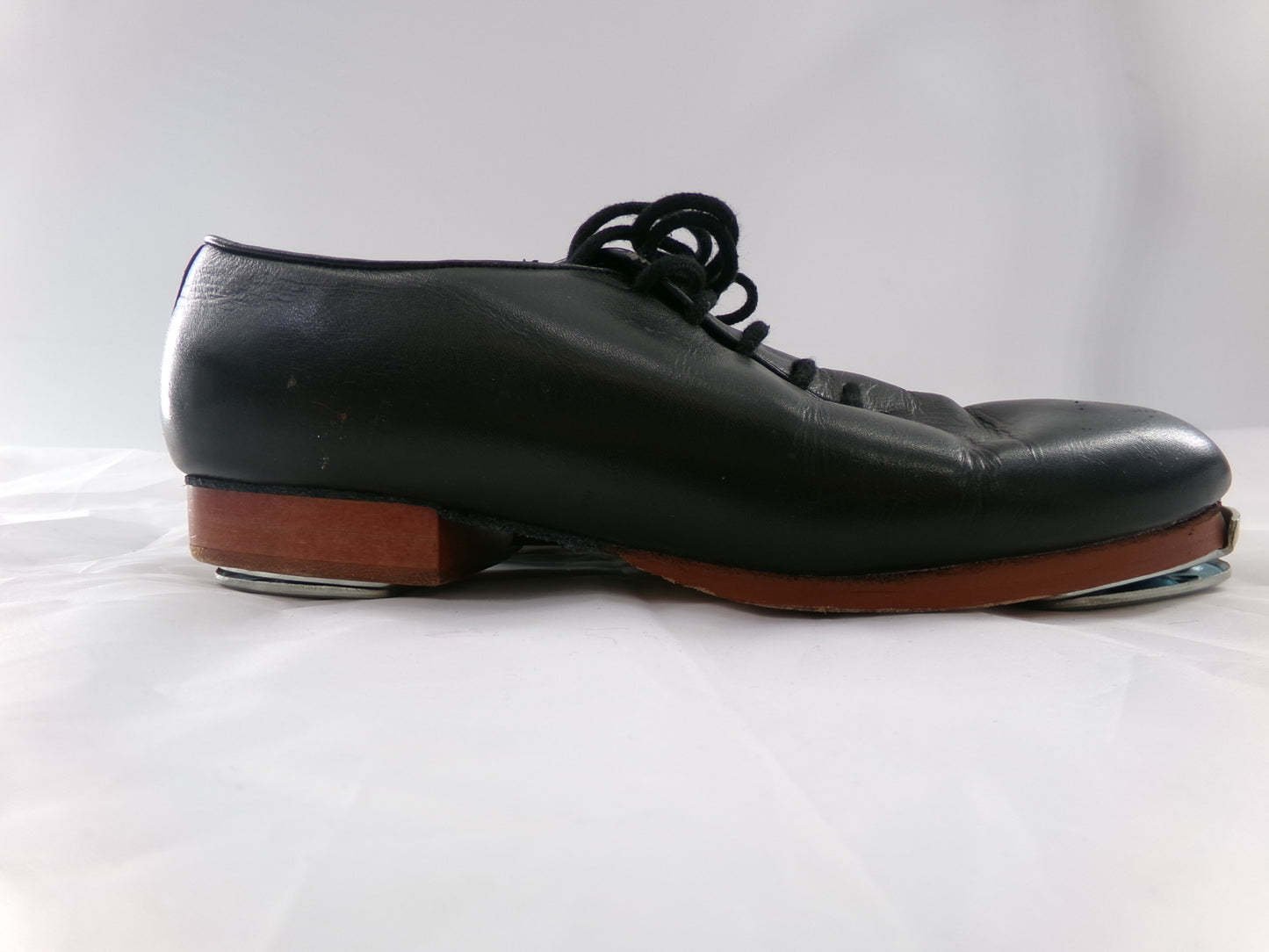Pre-Owned Buck Clogging Shoes Steven Stompers Kids 3.5M Oxford Leather Full Sole