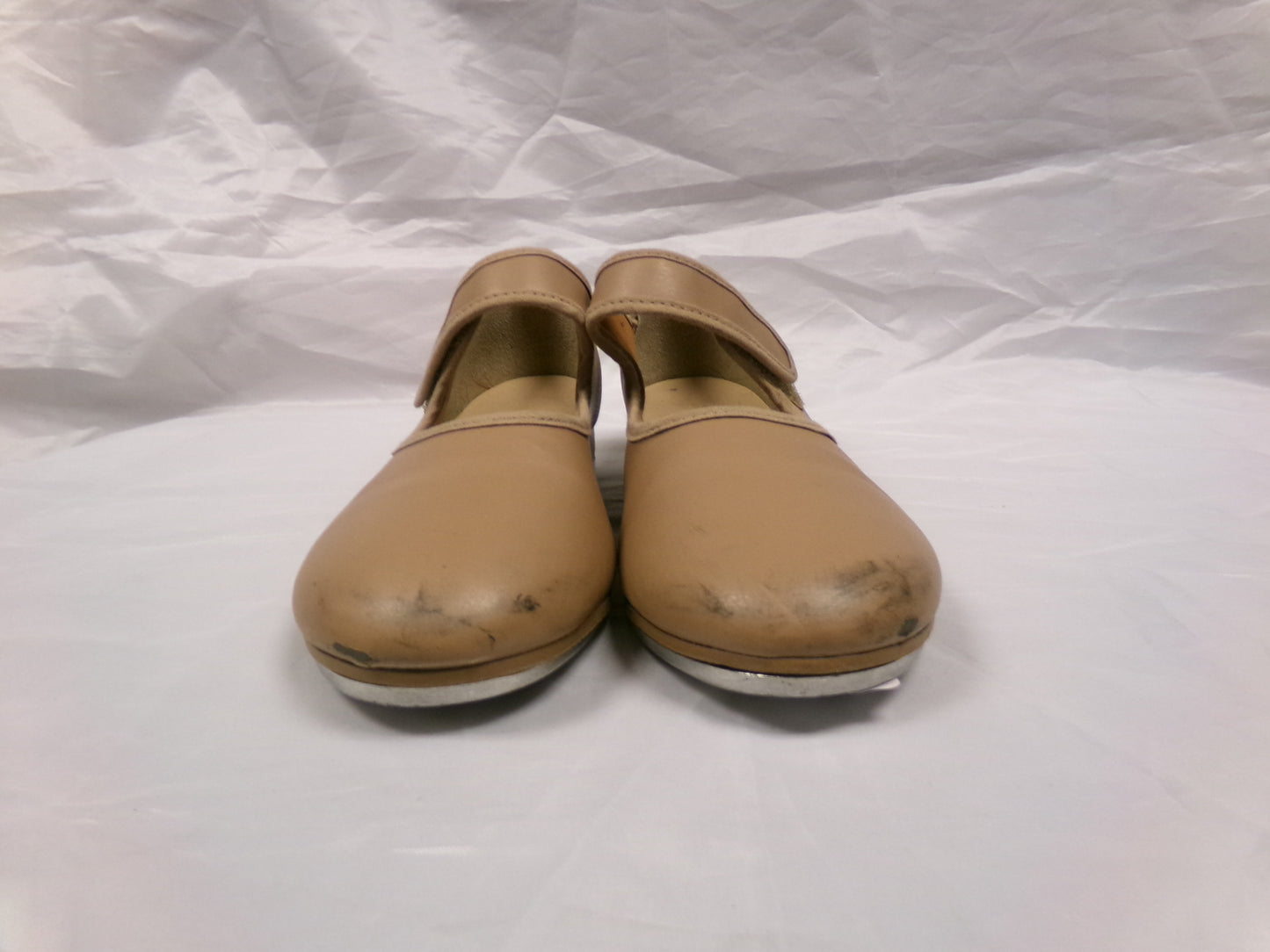 Pre-Owned Tap Shoes Youth 5W Tan So Danca TA38 Mary Jane Leather Loop Strap