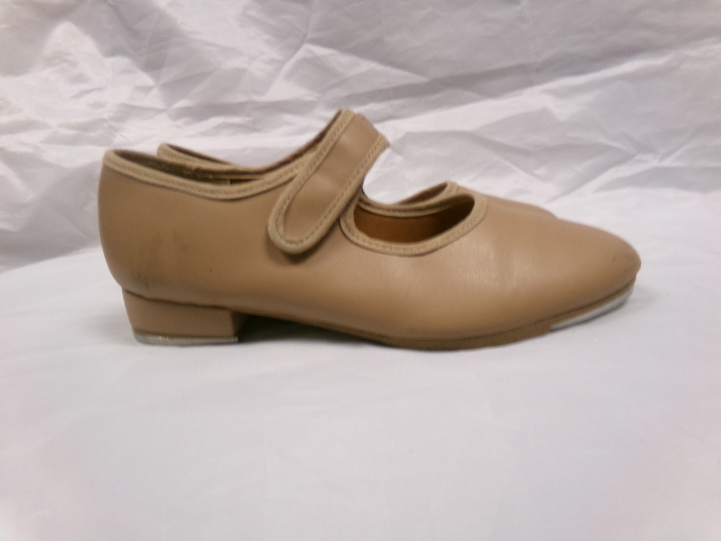 Pre-Owned Tap Shoes Youth 5W Tan So Danca TA38 Mary Jane Leather Loop Strap