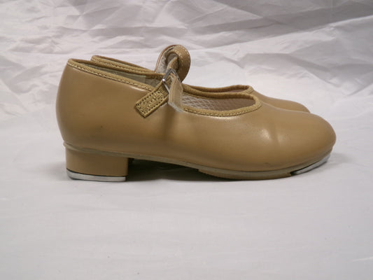 Pre-Owned Tap Shoes Revolution Style 826 1.5M Child Mary Jane Buckle Tan
