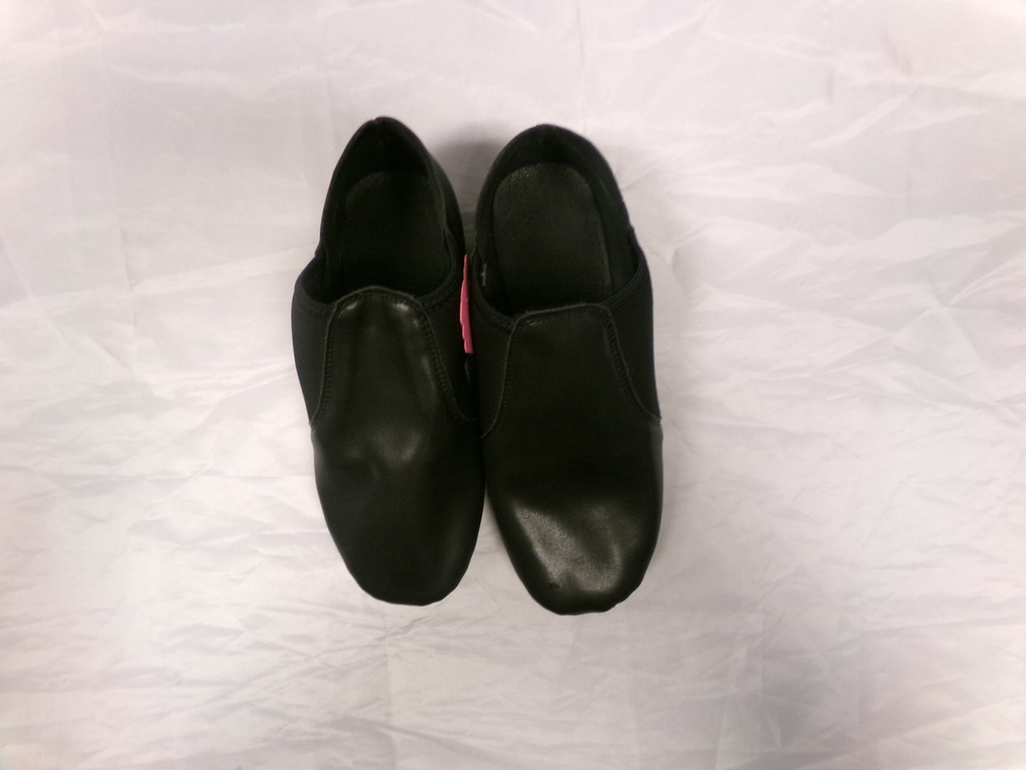 Pre-Owned Generic Jazz Shoe Youth 4 Black Leather Slip On