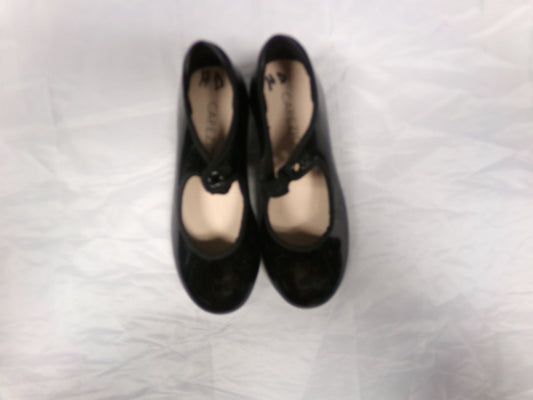 Pre-Owned Tap Shoes Capezio Big Kids 12M Tyette Man Made Elastic Student