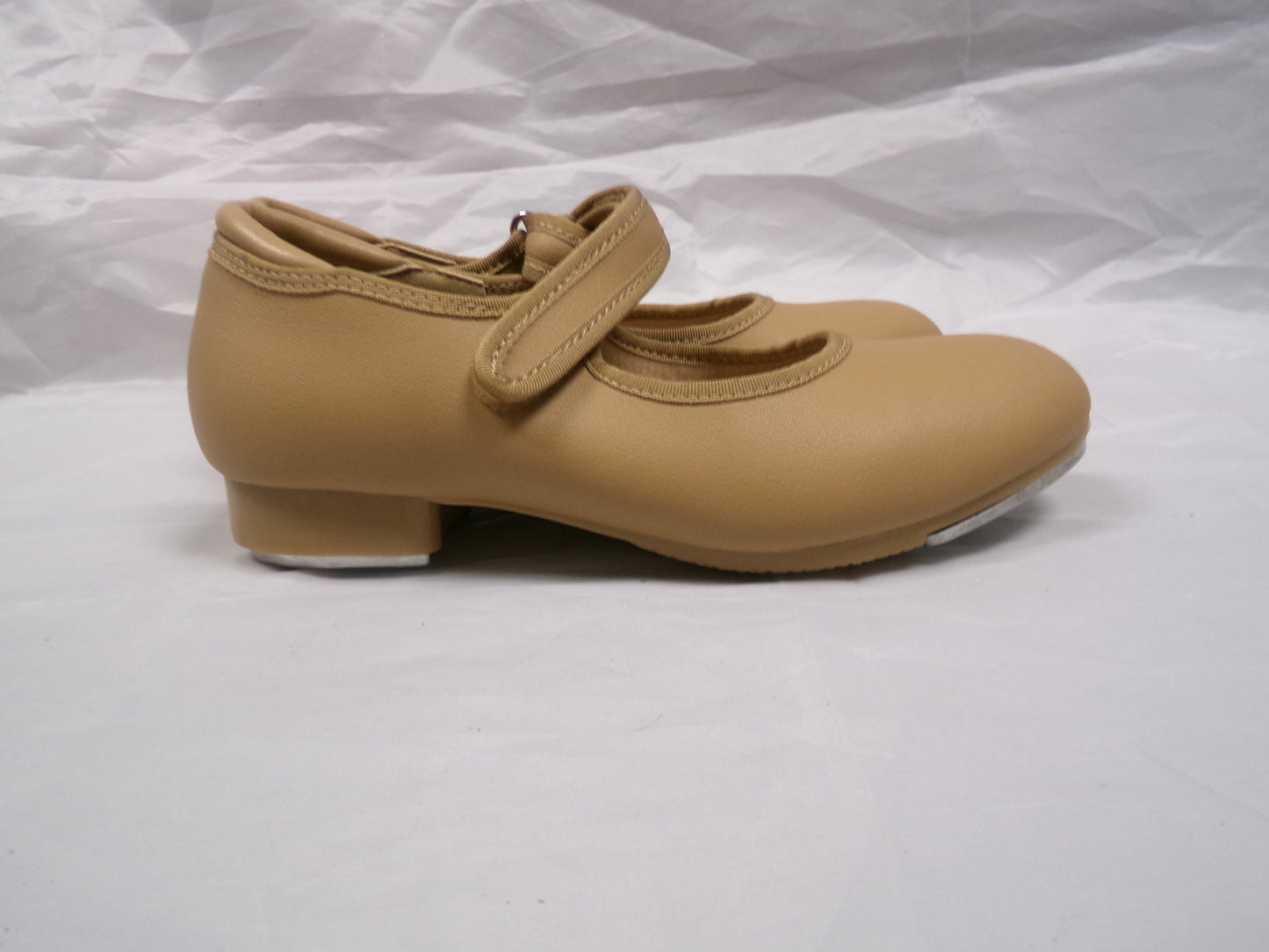 Pre-Owned Dance Tap Shoes Stelle Youth 1.5M Mary Jane easy Strap Tan