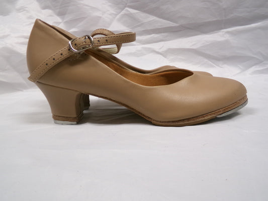 Pre-Owned Tap Shoes SoDanca Adult 4.5M Leather Buckle Tan
