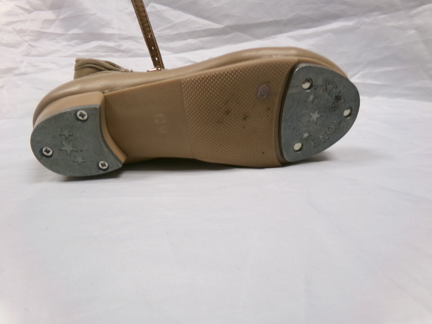 Pre-Owned Tap Shoes Danshuz 751 Toddler 9.5M Tan Mary Jane Buckle