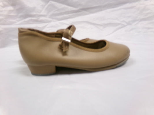 Pre-Owned Tap Shoes Danshuz 751 Toddler 11M Tan Mary Jane Buckle