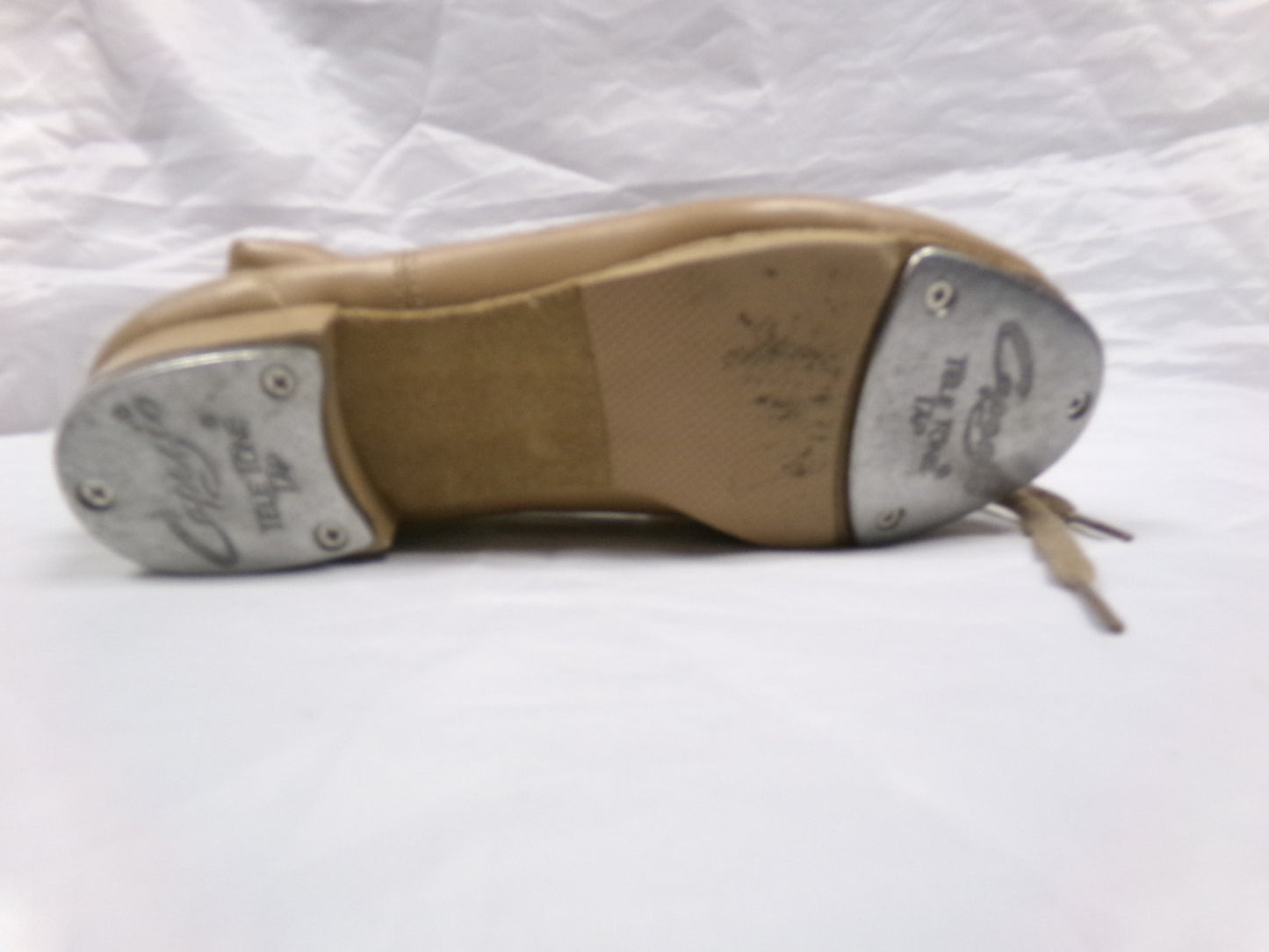 Pre-Owned Tap Shoes Tan 5.5M Capezio CG17 Oxford Full Sole