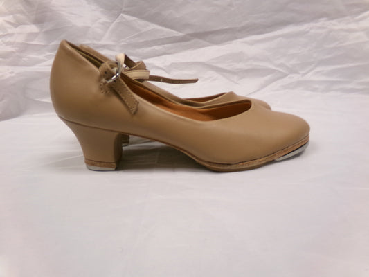 Pre-Owned Tap Shoes SoDanca Youth 4M Leather Buckle Tan