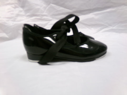 Pre-Owned Tap Shoes Capezio Big Kids 11M Tyette Man Made Elastic Student
