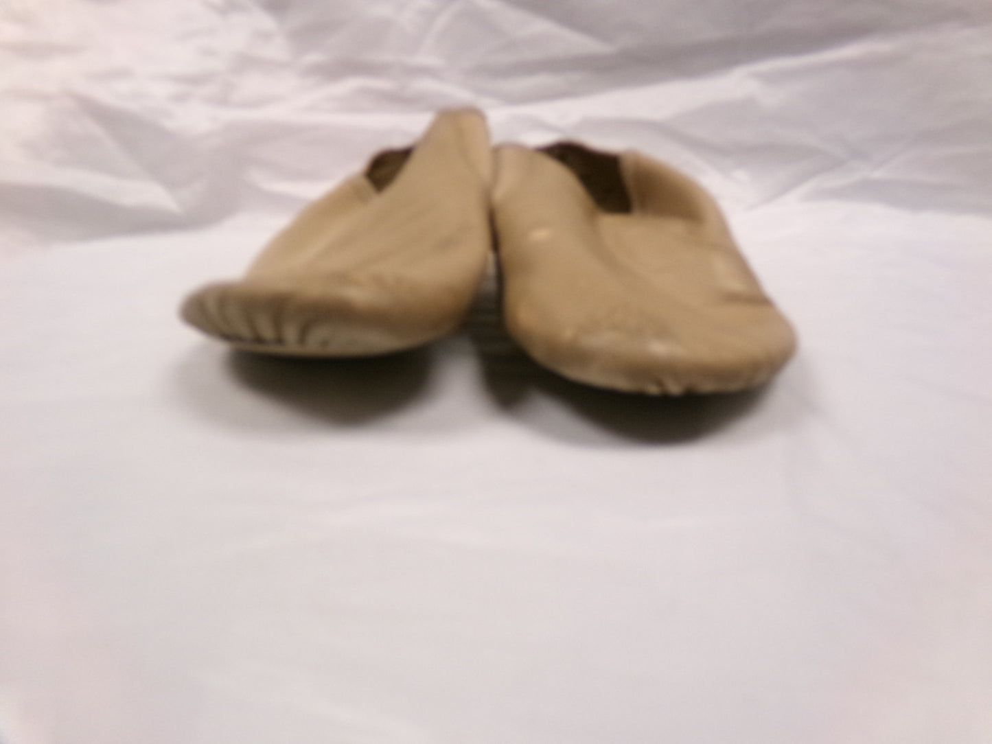 Pre-Owned Jazz Shoes Capezio EJ2 6.5M Tan Leather Split Sole