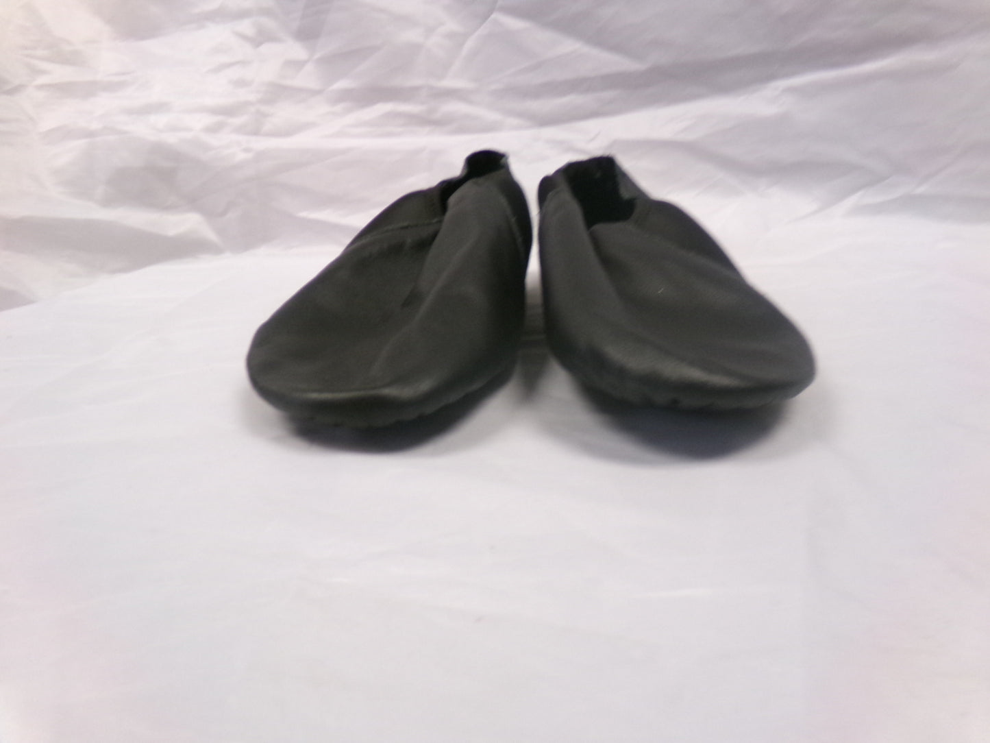 Pre-Owned Jazz Shoes So Danca 8.5W JZ43 Black Adult Pull On Leather Split Sole