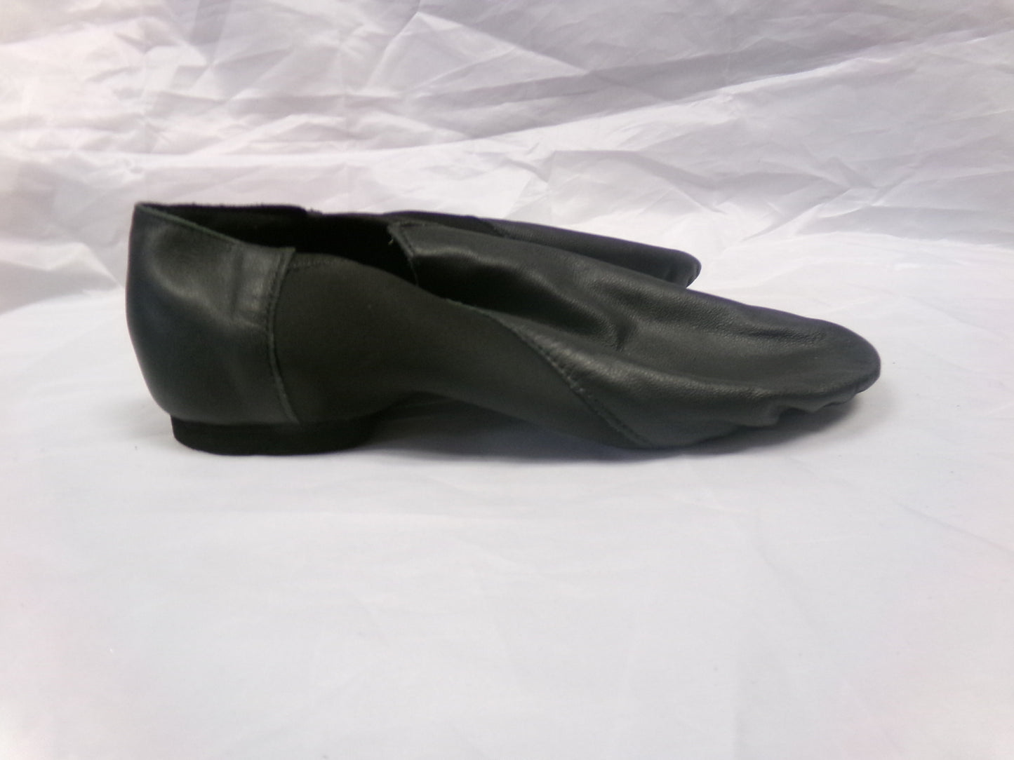 Pre-Owned Jazz Shoes So Danca 8.5W JZ43 Black Adult Pull On Leather Split Sole