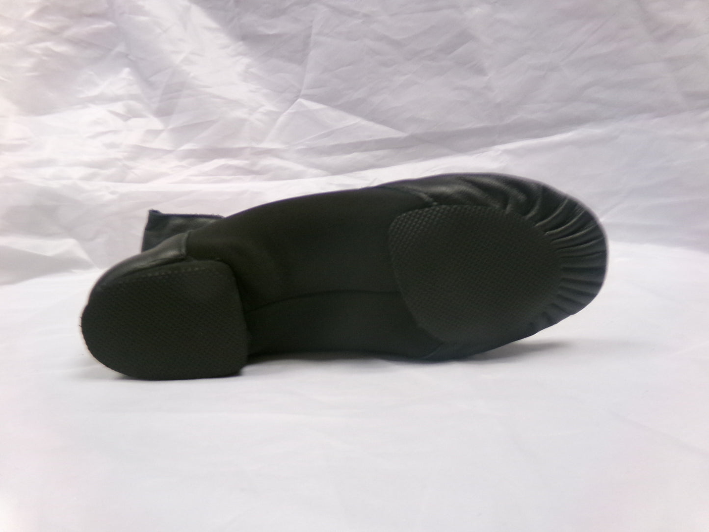 Pre-Owned Jazz Shoes So Danca 8.5W JZ43 Black Adult Pull On Leather Split Sole