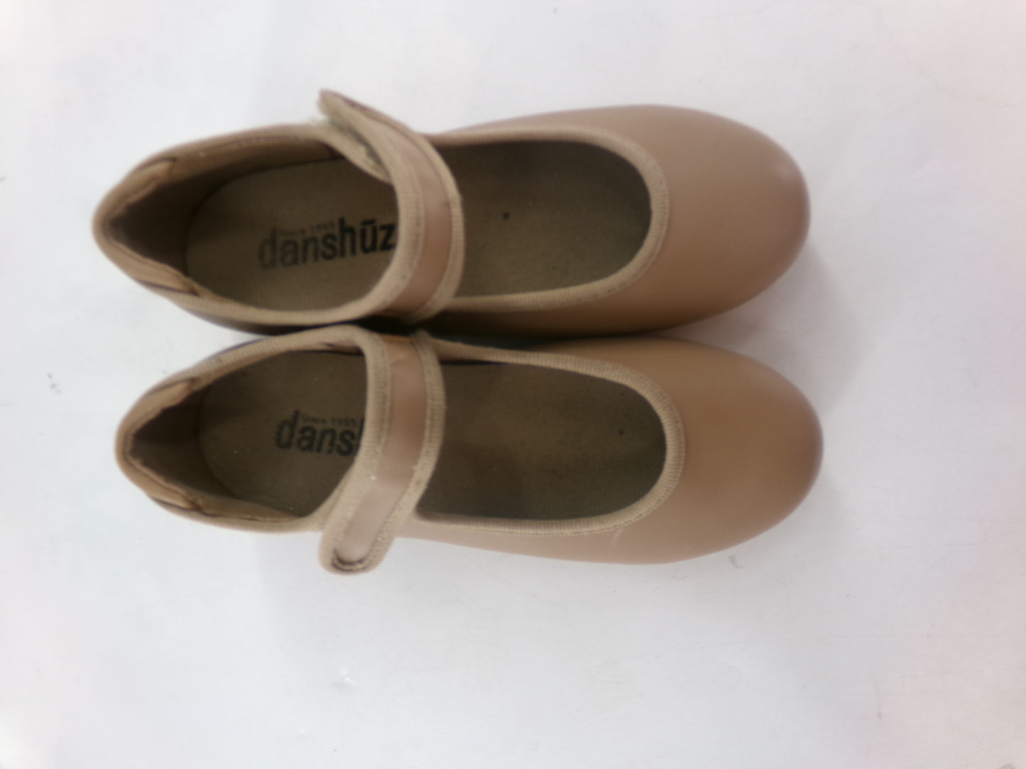 Pre-Owned Tap Shoes Danshuz 534 Toddler 12.5M Tan Mary Jane Easy Strap