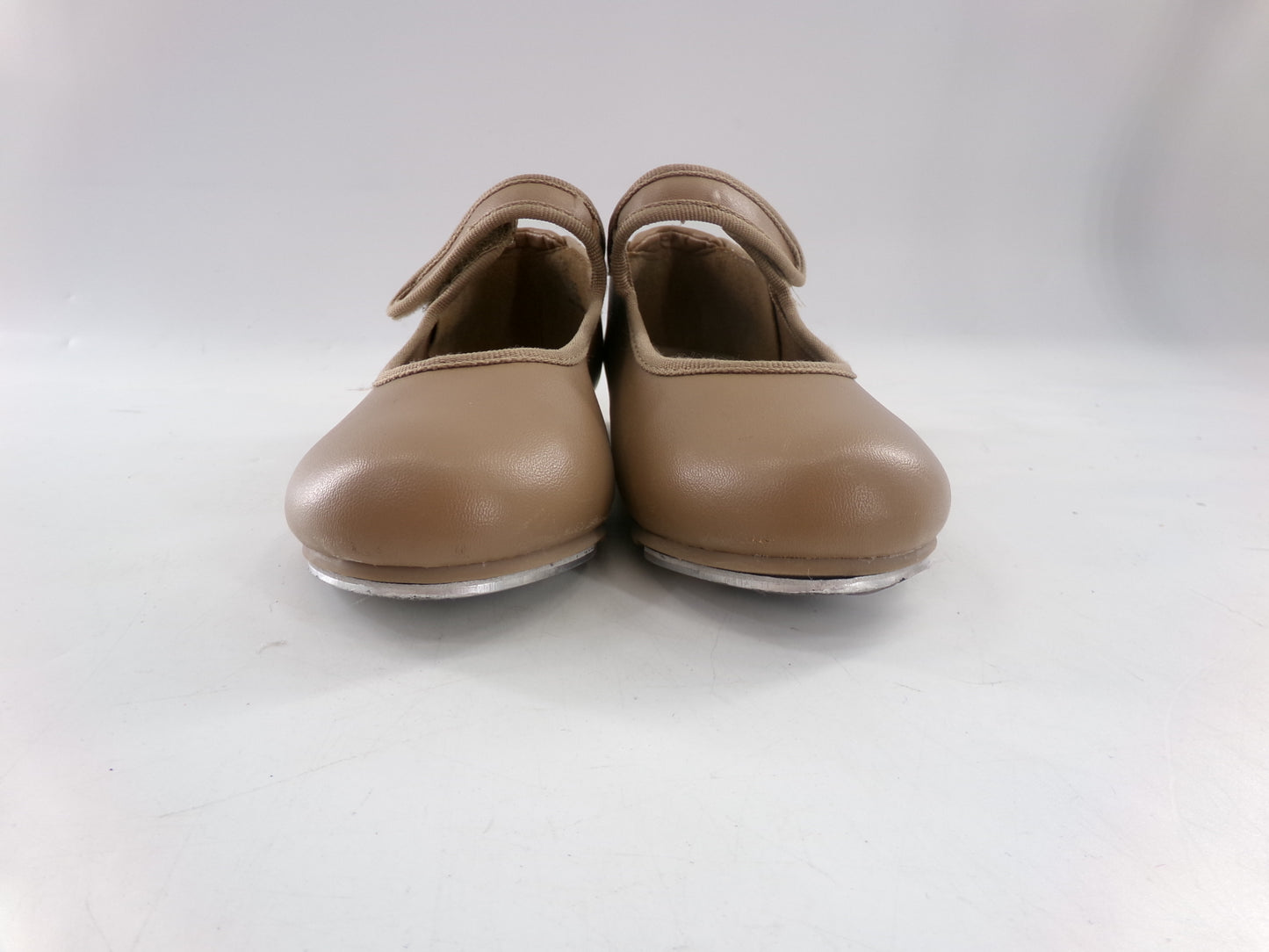 Pre-Owned Tap Shoes Danshuz 534 Toddler 12.5M Tan Mary Jane Easy Strap
