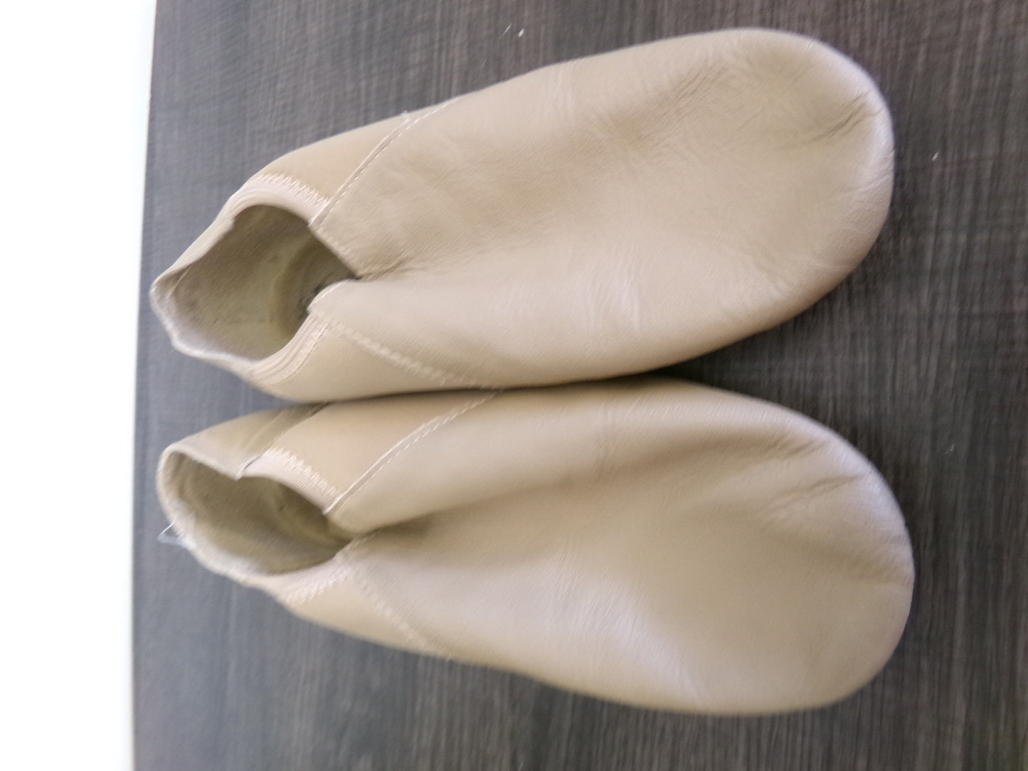 Pre-Owned Jazz Shoes So Danca 6.5M JZ43 Tan Adult Pull On Leather Split Sole