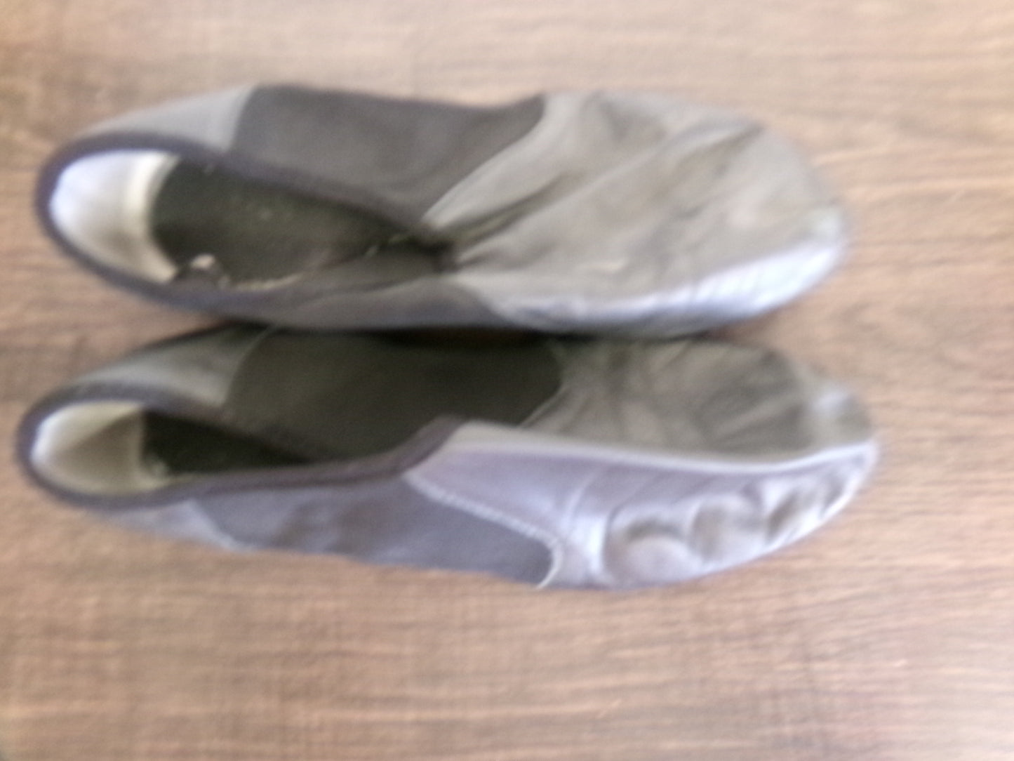 Pre-Owned Jazz Shoes Bloch Adult 6M Black Leather Slip On Split Sole