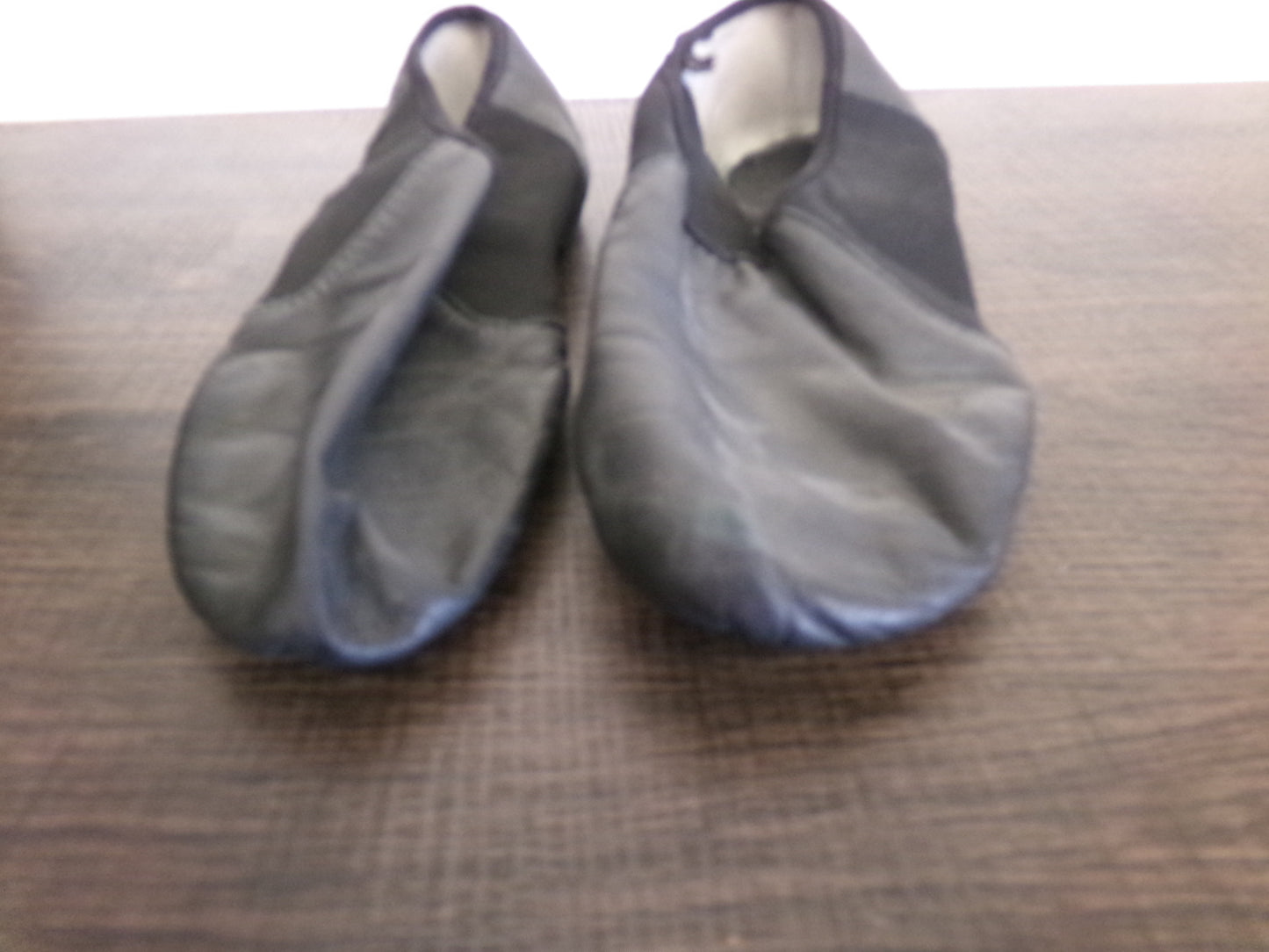 Pre-Owned Jazz Shoes Bloch Adult 6M Black Leather Slip On Split Sole
