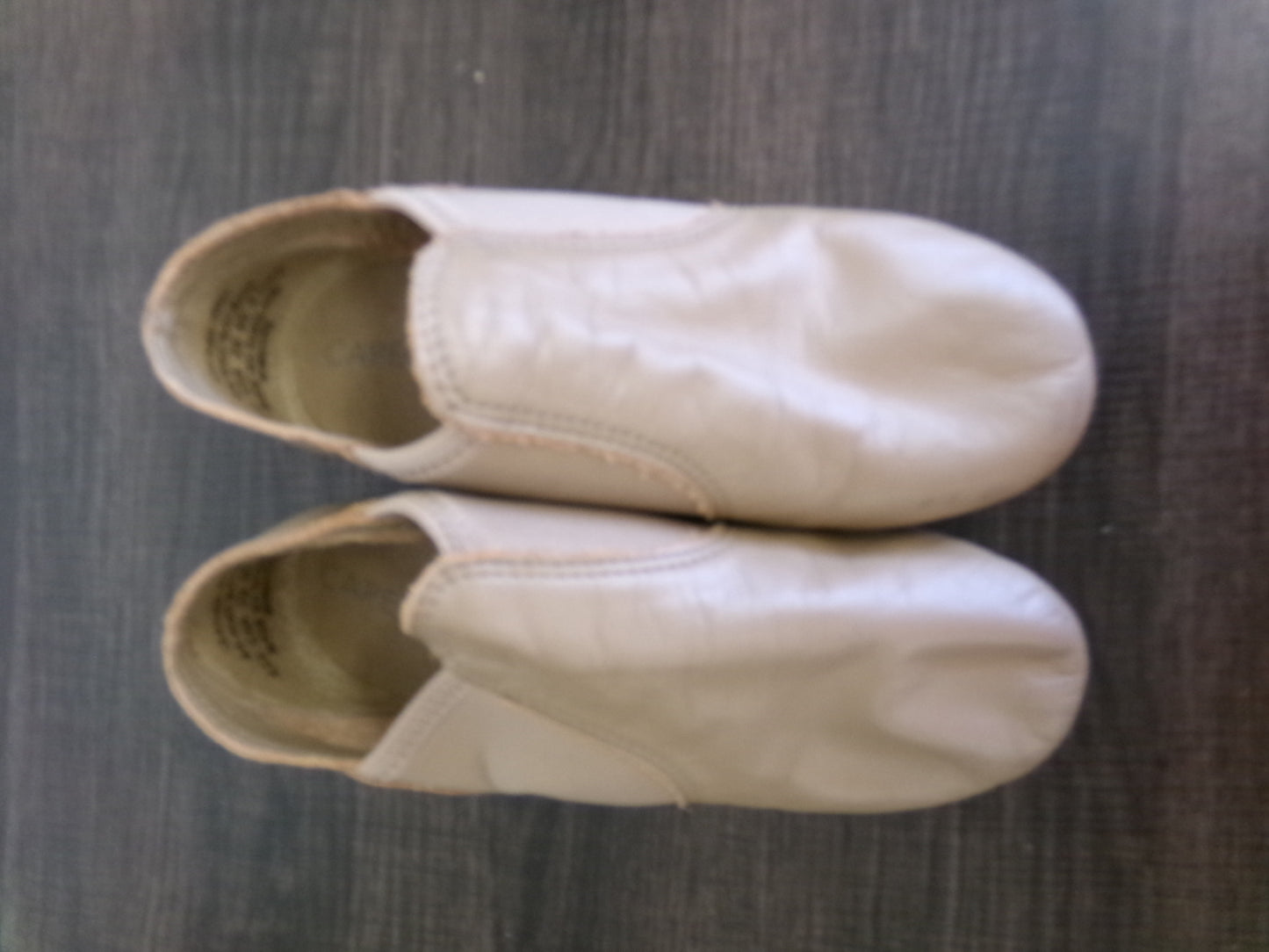 Pre-Owned Jazz Shoes Capezio EJ2 Child 4.5W Tan Leather Split Sole