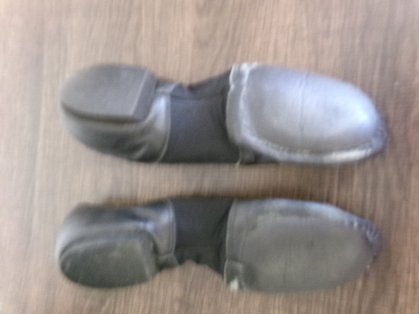 Pre-Owned Jazz Shoes Liberts Adult 9.5M Black Leather Lace Up Split Sole