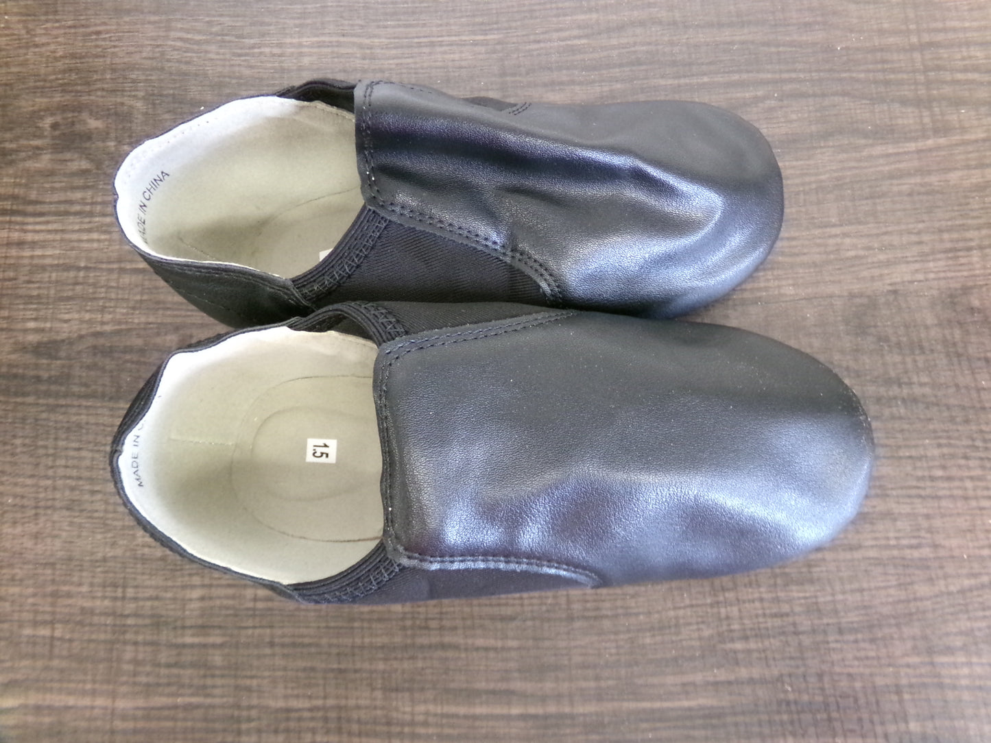 Pre-Owned Jazz Shoes Theatricals Adult 5M Black Leather Lace Up Split Sole