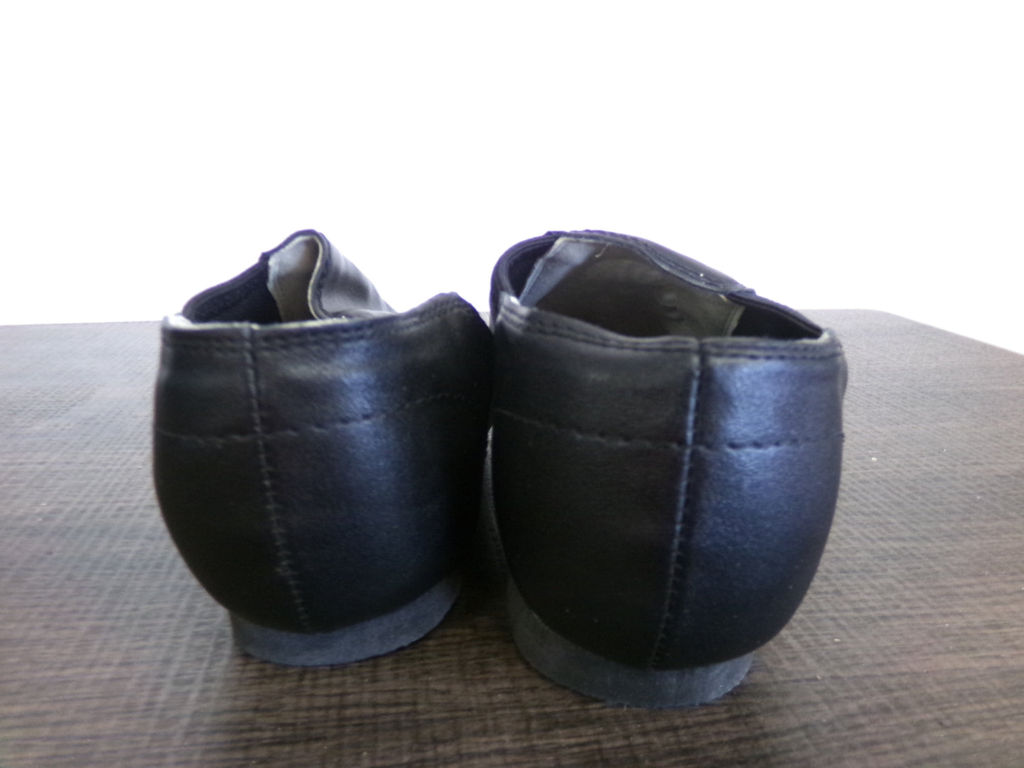 Pre-Owned Generic Jazz Shoe Child 1.5M Black Leather Slip On
