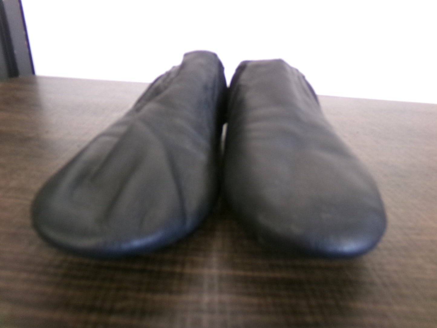 Pre-Owned Jazz Shoes So Danca 4M JZ43 Black Kids Pull On Leather Split Sole
